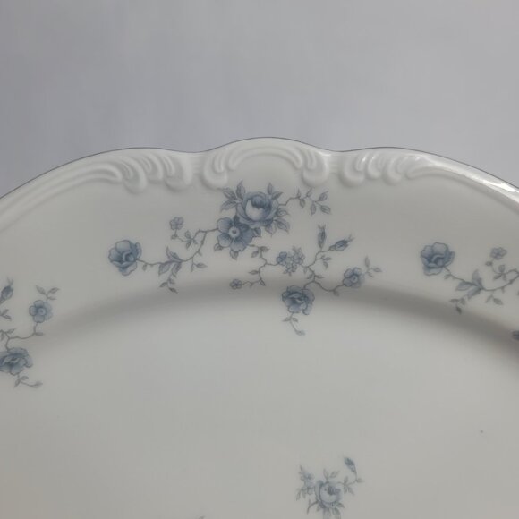 ONE Johann Haviland Blue Garland Serving Platter White Blue Flowers Bavaria - Picture 2 of 11
